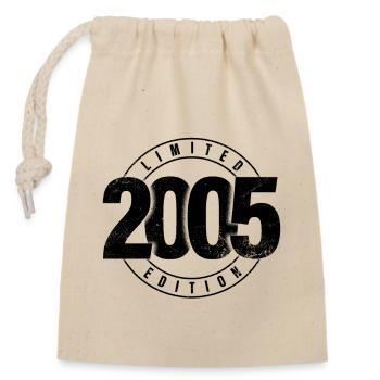 Limited Edition 2005 Year of Birth Urban Birthday - Closable cotton gift bag (14x20cm) - nature - Front