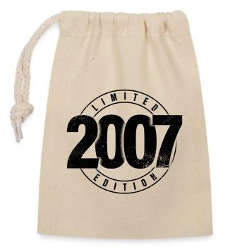 Limited Edition 2007 Year of Birth Urban Birthday - Closable cotton gift bag (14x20cm) - nature - Front