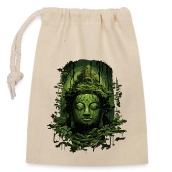 Buddhismus Yoga Buddhist Zen Meditation Buddha - Verschließbarer Geschenkbeutel aus Baumwolle (14x20cm) - Natur - Vorne