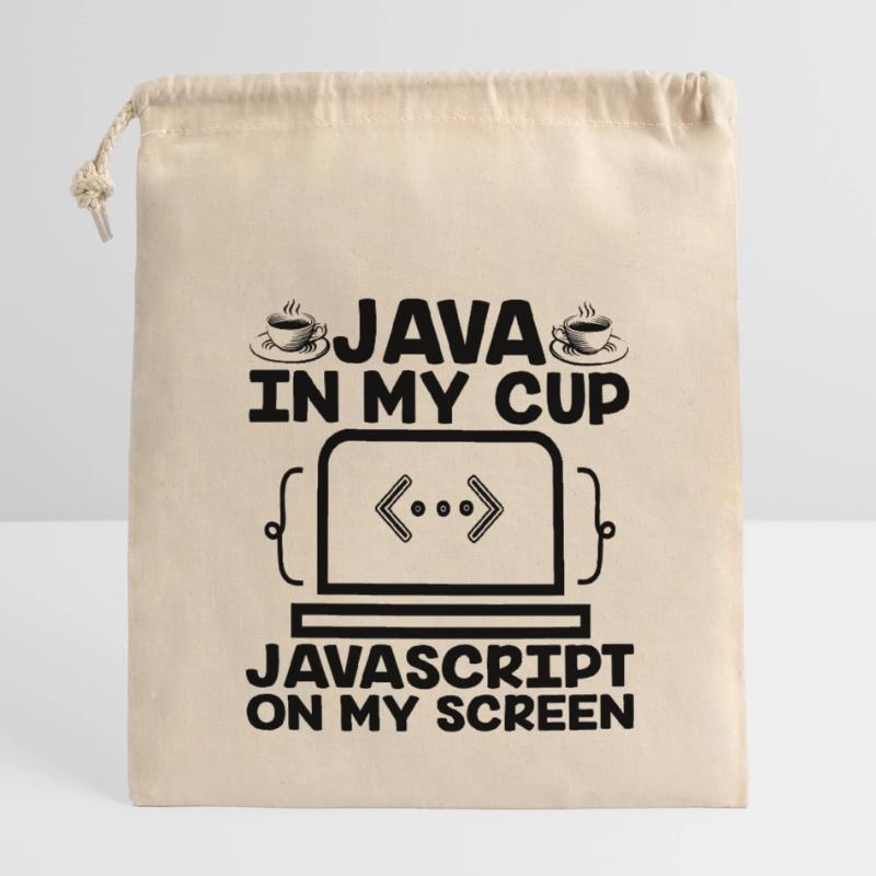 Kaffee-Codierung Programmierer Programmierer Entwickler Nerd Coff Verschließbarer Geschenkbeutel aus Baumwolle (14x20cm)