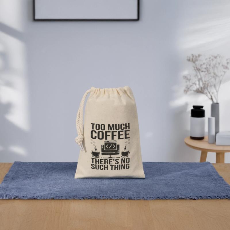 Coffee Coding Programmer Coder Developer Nerd Coff Closable cotton gift bag (14x20cm)