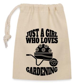 Hobbygärtner Garten Geschenk Gärtner Obstgarten - Verschließbarer Geschenkbeutel aus Baumwolle (14x20cm) - Natur - Vorne