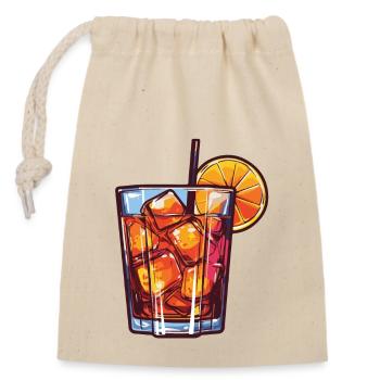 Limonade Drink - Verschließbarer Geschenkbeutel aus Baumwolle (14x20cm) - Natur - Vorne
