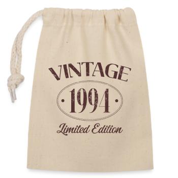 Millésime 1994 Édition Limitée Anniversaire 1994 - Sac cadeau en coton avec cordon (14 x 20 cm) - nature - Devant