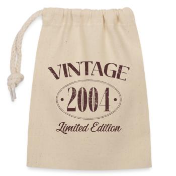 Vintage 2004 Limited Edition Birthday 2004 - Closable cotton gift bag (14x20cm) - nature - Front