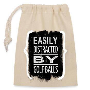 golf lessons sayings golf swing - Verschließbarer Geschenkbeutel aus Baumwolle (14x20cm) - Natur - Vorne