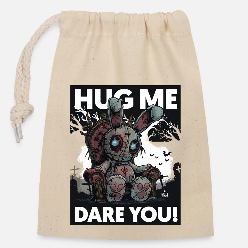 I HATE Easter 2! - Closable cotton gift bag (14x20cm) - nature