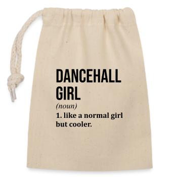 Salle de danse - Sac cadeau en coton avec cordon (14 x 20 cm) - nature - Devant