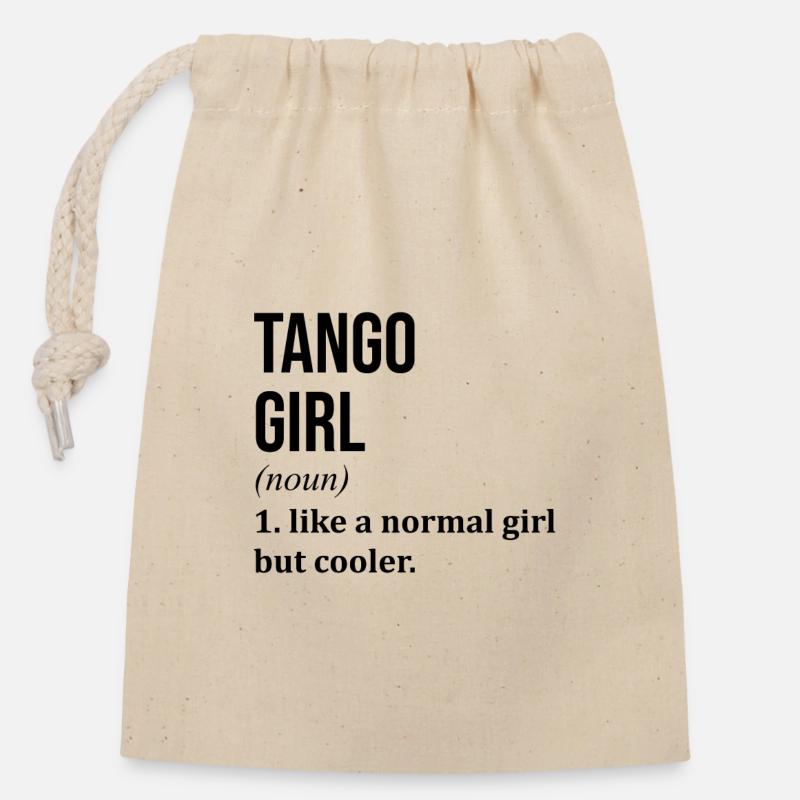 Tango - Verschließbarer Geschenkbeutel aus Baumwolle (14x20cm) - Natur