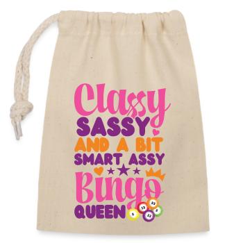 Bingo Player Classy Sassy And A - Closable cotton gift bag (14x20cm) - nature - Front