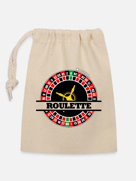 Rolette Text Banner - Verschließbarer Geschenkbeutel aus Baumwolle (14x20cm) - Natur