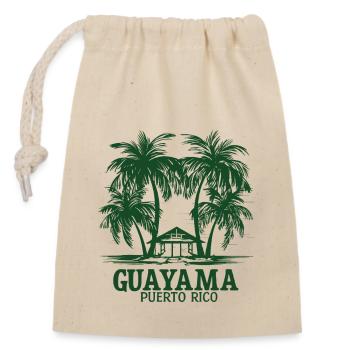 Guayama Puerto Rico - Verschließbarer Geschenkbeutel aus Baumwolle (14x20cm) - Natur - Vorne