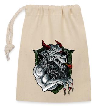 Modern Styrian panther - Closable cotton gift bag (14x20cm) - nature - Front