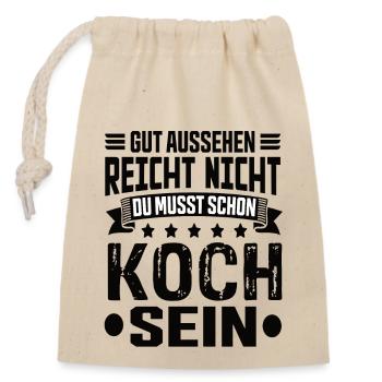Cook Chefs Cooking Cooking Humor Cooking Saying - Closable cotton gift bag (14x20cm) - nature - Front