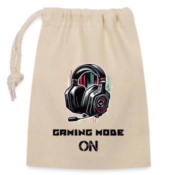 Gaming Mode On Gamer Sprüche Shirt - Verschließbarer Geschenkbeutel aus Baumwolle (14x20cm) - Natur - Vorne