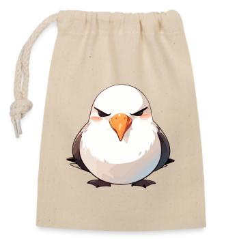 Albatross Albatrosse Albatros - Closable cotton gift bag (14x20cm) - nature - Front