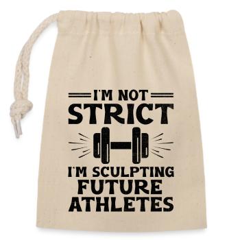 Sportlehrer Sportlehrer Schullehrer - Verschließbarer Geschenkbeutel aus Baumwolle (14x20cm) - Natur - Vorne
