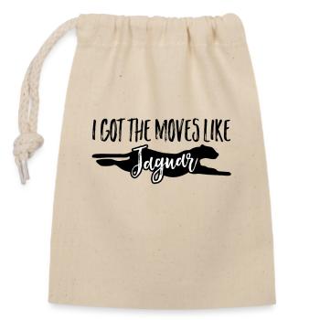 I Got The Moves Like Jaguar Funny Animal Jaguar - Closable cotton gift bag (14x20cm) - nature - Front