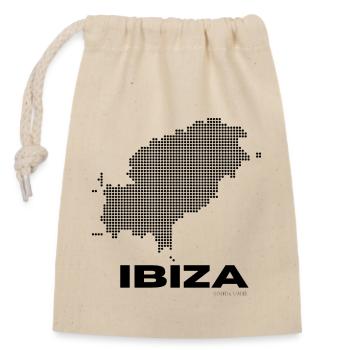 IBIZA - Verschließbarer Geschenkbeutel aus Baumwolle (14x20cm) - Natur - Vorne