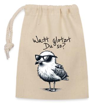 Watt vous regarde alors en disant - Sac cadeau en coton avec cordon (14 x 20 cm) - nature - Devant