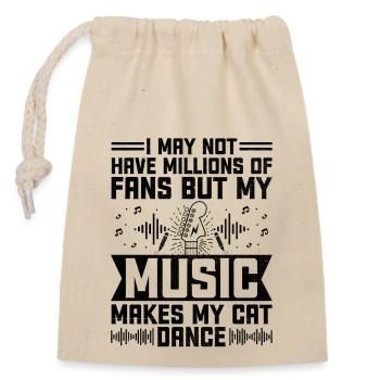 Musician Songwriter Singer Musician Music Music Pr - Closable cotton gift bag (14x20cm) - nature - Front