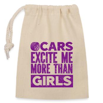 Car Vintage Racing Car Lovers Car Veterans - Closable cotton gift bag (14x20cm) - nature - Front
