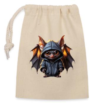 The Shadow Jumper - Closable cotton gift bag (14x20cm) - nature - Front