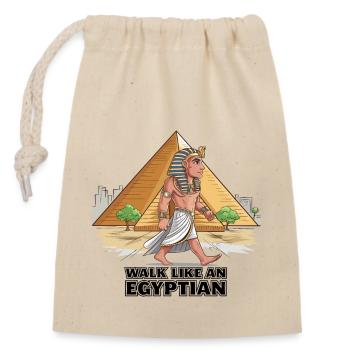 Ägypter Egyptian - Verschließbarer Geschenkbeutel aus Baumwolle (14x20cm) - Natur - Vorne
