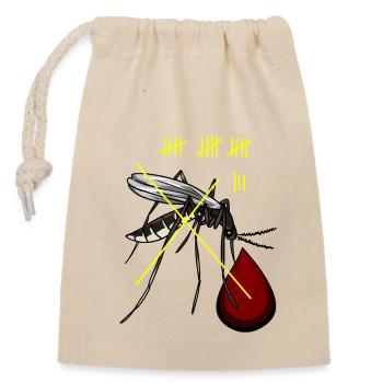 Moustiques chasse moustiques insectes suceurs de sang sang - Sac cadeau en coton avec cordon (14 x 20 cm) - nature - Devant