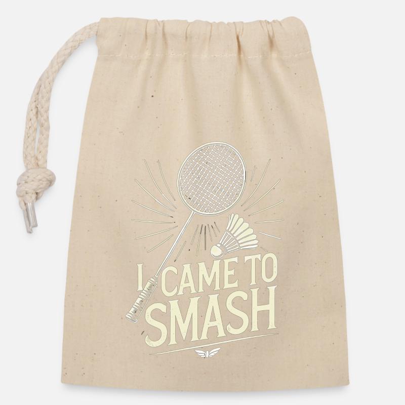 I Came To Smash - Verschließbarer Geschenkbeutel aus Baumwolle (14x20cm) - Natur