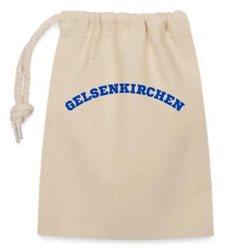 Gelsenkirchen - Verschließbarer Geschenkbeutel aus Baumwolle (14x20cm) - Natur - Vorne