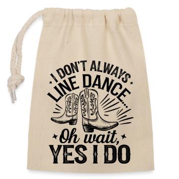 Passion for dance - Closable cotton gift bag (14x20cm) - nature - Front