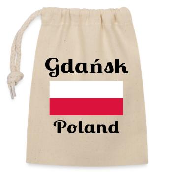 Gdańsk, Polen - Stilvolle Drucke - Verschließbarer Geschenkbeutel aus Baumwolle (14x20cm) - Natur - Vorne