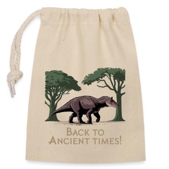 BACK TO ANCIENT TIMES - Closable cotton gift bag (14x20cm) - nature - Front
