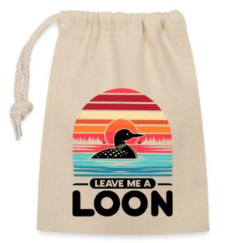 Laissez-moi un huard Birdwatching Birdwatcher Bird - Sac cadeau en coton avec cordon (14 x 20 cm) - nature - Devant
