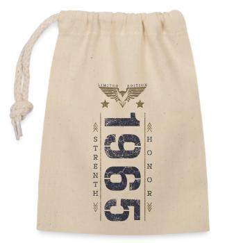Edition Limitée 1965 Anniversaire Force et Honneur - Sac cadeau en coton avec cordon (14 x 20 cm) - nature - Devant