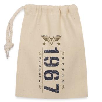 Edition Limitée 1967 Anniversaire Force et Honneur - Sac cadeau en coton avec cordon (14 x 20 cm) - nature - Devant