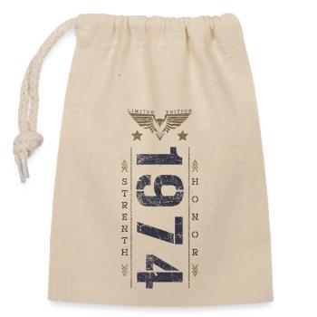 Edition Limitée 1974 Anniversaire Force et Honneur - Sac cadeau en coton avec cordon (14 x 20 cm) - nature - Devant