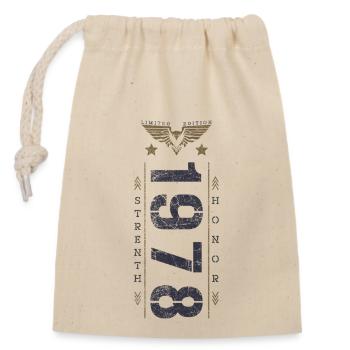 Edition Limitée 1978 Anniversaire Force et Honneur - Sac cadeau en coton avec cordon (14 x 20 cm) - nature - Devant