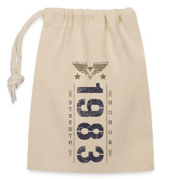 Edition Limitée 1983 Anniversaire Force et Honneur - Sac cadeau en coton avec cordon (14 x 20 cm) - nature - Devant