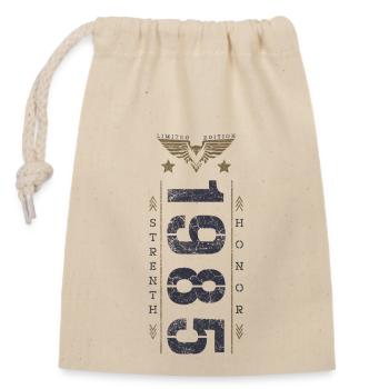 Edition Limitée 1985 Anniversaire Force et Honneur - Sac cadeau en coton avec cordon (14 x 20 cm) - nature - Devant