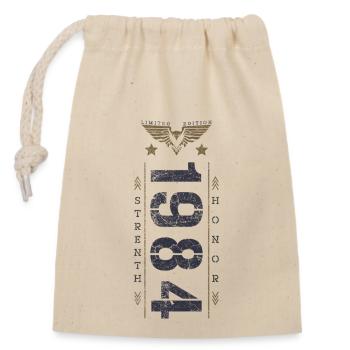 Edition Limitée 1984 Anniversaire Force et Honneur - Sac cadeau en coton avec cordon (14 x 20 cm) - nature - Devant