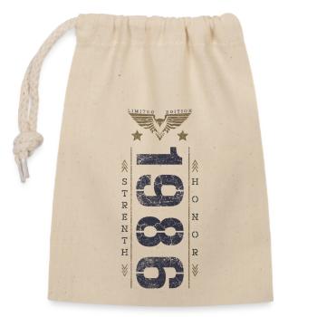 Edition Limitée 1986 Anniversaire Force et Honneur - Sac cadeau en coton avec cordon (14 x 20 cm) - nature - Devant