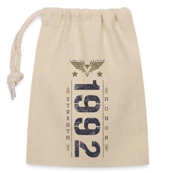 Edition Limitée 1992 Anniversaire Force et Honneur - Sac cadeau en coton avec cordon (14 x 20 cm) - nature - Devant
