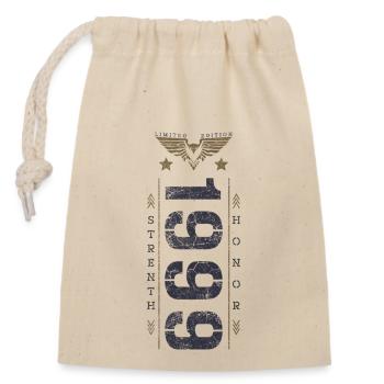 Edition Limitée 1999 Anniversaire Force et Honneur - Sac cadeau en coton avec cordon (14 x 20 cm) - nature - Devant