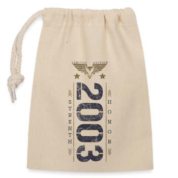 Edition Limitée 2003 Anniversaire Force et Honneur - Sac cadeau en coton avec cordon (14 x 20 cm) - nature - Devant