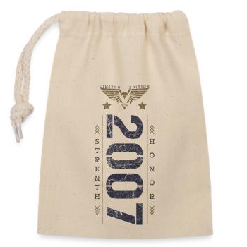 Edition Limitée 2007 Anniversaire Force et Honneur - Sac cadeau en coton avec cordon (14 x 20 cm) - nature - Devant