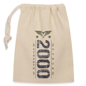 Edition Limitée 2000 Anniversaire Force et Honneur - Sac cadeau en coton avec cordon (14 x 20 cm) - nature - Devant