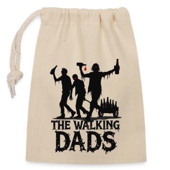 The Walking Dads – Enterrement de vie de garçon pour la fête des pères - Sac cadeau en coton avec cordon (14 x 20 cm) - nature - Devant