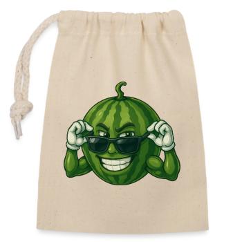Lunettes de soleil d’été fraîches Fruity Adventure - Sac cadeau en coton avec cordon (14 x 20 cm) - nature - Devant